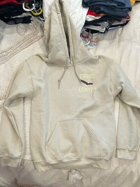 Grand Canyon Logo Hoodie in Light Beige